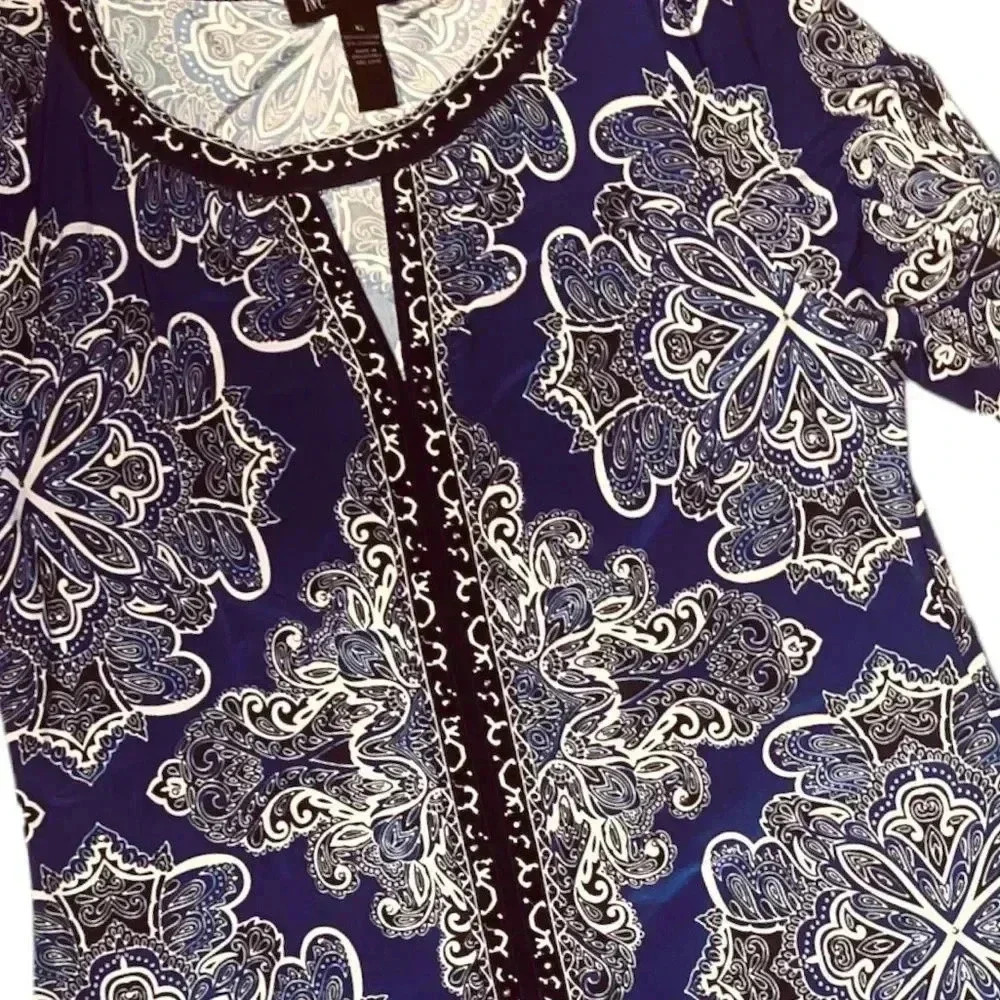 I.N.C beautiful long sleeve shirt dress - Picture 3 of 16